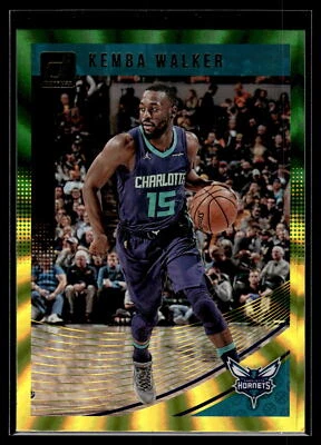 Kemba Walker 2018-19 Donruss Green Yellow Laser Card #8 - Image 1 of 2