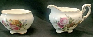 Coalport Bone China Ludlow Pattern Open Sugar Bowl & Creamer... - Picture 1 of 7