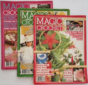 Magic Crochet Magazines Number 30, 31, 32 - Vintage from 1980's - Picture 1 of 10