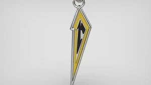 Ciondolo in argento sterling smaltato Metallica - Foto 1 di 4