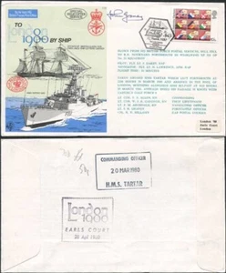 C70b To London by Ship 1980 Signed by Lt Graney Similar to Standard Cover - Picture 1 of 1