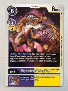 Digimon X Record Maycrackmon: Vicious Mode BT9-076 C NM/M - Picture 1 of 1