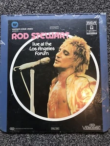 Rod Stewart Live Los Angeles CED Videodisc Video Disc 33005 PAL New & Sealed - Picture 1 of 2
