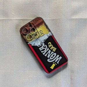 Wonka Bar Golden Ticket iPhone 15 Pro Max ODER 16 Pro Max Silikon Case NEU! - Bild 1 von 3