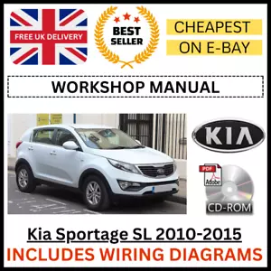 Kia Sportage SL 2010-2015 Workshop Manual Service Repair ON CD + WIRING DIAGRAMS - Picture 1 of 7