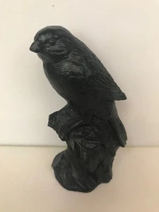 Estatuilla de pinzón de pizarra gallina hecha a mano muy única - Imagen 1 de 6