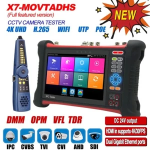 Rsrteng X7-MOVTADHS 7" Screen 4K CCTV Camera Tester Full Feature DMM OPM VFL TDR - Picture 1 of 9