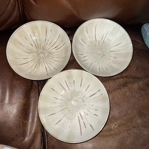 3 Soup Cereal Pasta Bowls Pier 1 Sanctuary Starburst READ damaged! - Picture 1 of 8