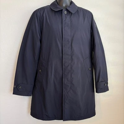 New Polo Ralph Lauren Men's Navy Performance Full Zip Trench Coat Size S NWOT - Image 1 of 4
