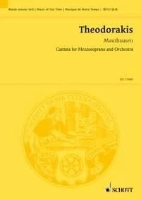 Mauthausen Mikis Theodorakis Studyscore Mezzo Soprano and Orchestra Schott Music - Image 1 of 4