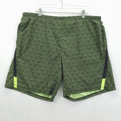 Nike Dri-FIT Running Shorts XL Geometric Triangle Pattern Lightweight Mens - Image 1 of 4