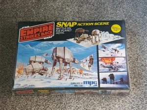 Star Wars Battle On Ice Planet Hoth Snap Action Scene Model Kit 1981 MPC NEW - Picture 1 of 6