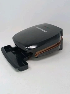 George Foreman 2 Serving Grill & Panini Nonstick Copper Infused Coating Open Box - Picture 1 of 15