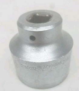 Blackhawk 60072 Hergestellt in den USA 3/4" Antrieb 2-1/4" Steckschlüssel 12-Punkt poliertes Chrom - Bild 1 von 7