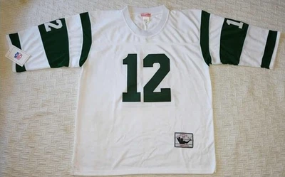 ¡NUEVO! Jersey auténtico JOE NAMATH NEW YORK JETS blanco MITCHELL & NESS talla XL (48) Foto 1 de 4
