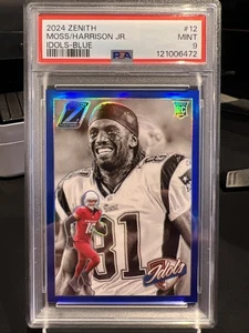 Panini Zenith Randy Moss/Marvin Harrison Jr. (RC) 2024 Idols Blue/25 PSA 9 #12 - Imagen 1 de 4
