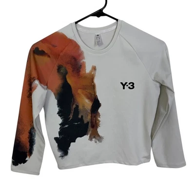 Adidas Y-3 Yohji Yamamoto Tennis Pro Cropped Shirt Womens Small Climacool - Image 1 of 4