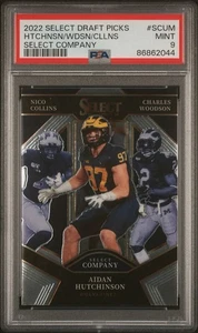 2022 DP Select Company MICHIGAN WOLVERINES Hutchinson / Collins / Woodson PSA 9 - Foto 1 di 3