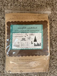 Unity Stamp Company “snowglobe wonderland” Unmounted Rubber Repositional Stamp - Picture 1 of 3