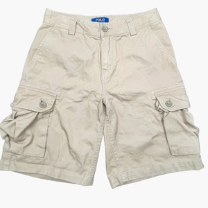 Polo Ralph Lauren klassische Chino Cargo Shorts Jungen Größe 12 beige - Bild 1 von 8