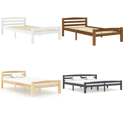 Massivholzbett Bettgestell Doppelbett Holzbett Bett Lattenrost mehrere Auswahl - Bild 1 von 4