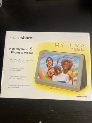 My Luma Photo Share 7”  Stardust Grey WIFI Smart Frame. FML07SD - Image 1 of 4