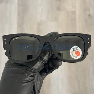 Gafas de sol Ray-Ban RB0840S 901/58 Mega Wayfarer negras vidrio polarizado con estuche - Imagen 1 de 6