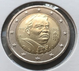 ITALIA 2012 GIOVANNI PASCOLI MONETA 2 EURO NUOVA FDC in cartoncino protettivo - Foto 1 di 1
