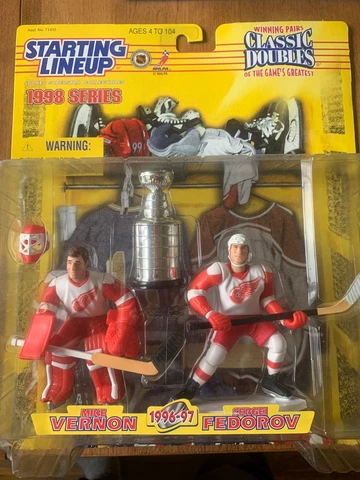Kenner SLU 1999 Classic Doubles Hockey Detroit Red Wing Stanley Cup Fedorov Cover