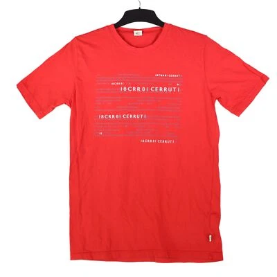 Cerruti Mens T-Shirt Size L Red Short Sleeve Crew Neck 100% Cotton - image 1 of 4
