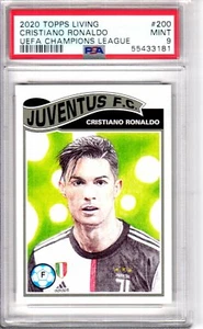 2020 Topps Living Cristiano Ronaldo UEFA Champions League #200 PSA 9 Mint - Picture 1 of 1