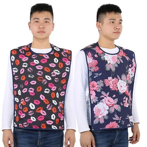 Adult Waterproof Mealtime Bib Double Layer Elder Dinning Clothes Protector - Picture 1 of 12