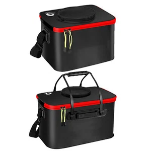 Folding Live Fishing Bucket Thickening Fish Bucket Portable Water Tank Fishing - Picture 1 of 15