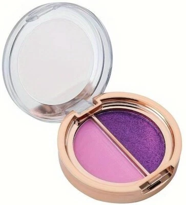 BEAUTY GLAZED matte pink and shimmer purple eyeshadow duo