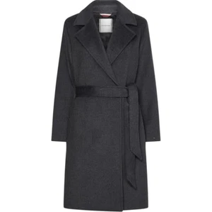 TOMMY HILFIGER Tommy Wool Belt Jacket, Womens UK 10, RRP £300 Check Description - Picture 1 of 13