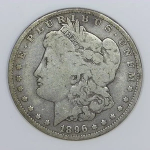 1896-O Morgan Silver Dollar 90% US $1 Coin F d822 - Picture 1 of 2