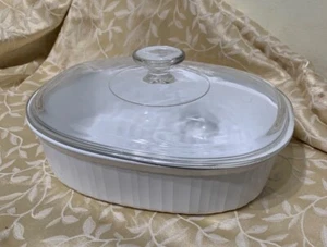 Cazuela 2,8 litros F-2-B French White Corning Ware y tapa DC 11/2-C Pyrex - Imagen 1 de 10