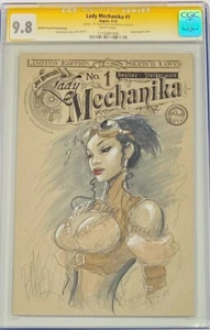 Lady Mechanika #1 LTD 200 Blanko signiert & Original Skizze Joe Benitez CGC 9.8 SS - Bild 1 von 1