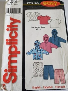 Simplicity Babies Jacket Top Pants Infant Pattern EASY Sizes XS, S, M, L - Picture 1 of 2