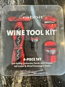 Never Used Rabbit Wine Tool Kit In Red - Picture 1 of 4