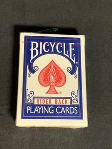 Baraja de cartas de póker trasera ciclista azul jugando 808 Ohio nueva sellada hecha en EE. UU. - Imagen 1 de 6