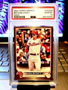 2022 Topps Update #1951/2022 Bryson Stott Gold Rookie #US224 Gem Mt 10 " Stud."" - Picture 1 of 9