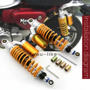 US For Honda Monkey Bike Z125 19-2020 Shock Absorber Suspension Damper 320-340mm - Picture 1 of 12