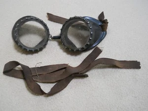 Vintage Willson Schutzbrille / Schutzbrille / Motorradbrille - Bild 1 von 7