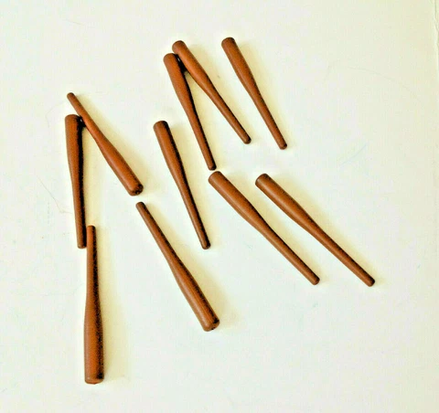 Lot of 10 BROWN ~ Bobblehead Replacement baseball bat SGA BROWN BATS Cover