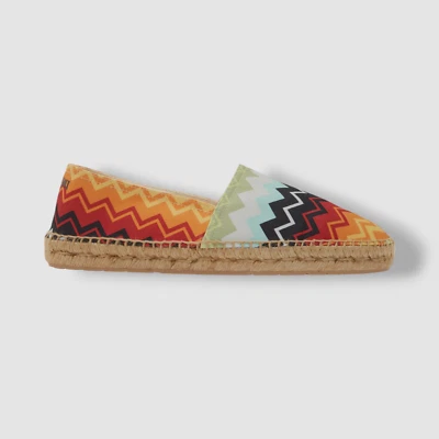Missoni Hombre Naranja Sin Cordones Chevron Rayas Alpargatas Zapatos Talla 43 Foto 1 de 4
