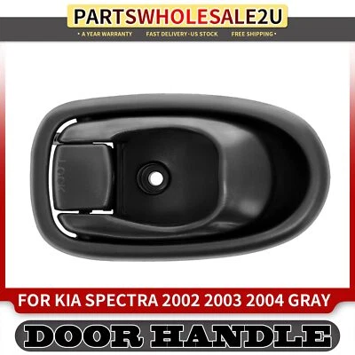 Front / Rear Passenger Side Gray Interior Door Handle for Kia Spectra 2002-2004 - Image 1 of 4
