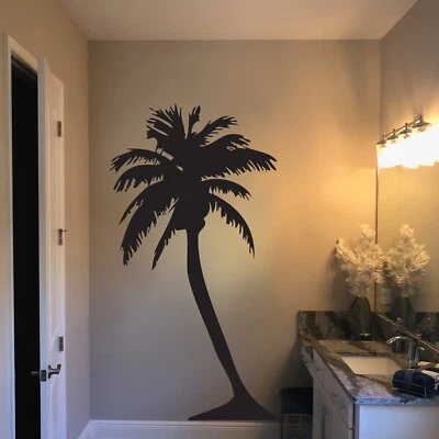Large Palm Tree Wall Decal Sticker. Nursery Room Tree Wall Sticker. #132 - Image 1 of 4