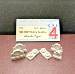 CAT4 R48016 - 1/48 - F2H-2/2P/2N/3/4 Banshee wheels type1. Resin parts - Picture 1 of 12