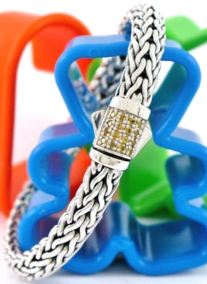 Pulsera Phillip Gavriel Plata de Ley Zafiro Trigo 7.2" 40.9G Foto 1 de 4